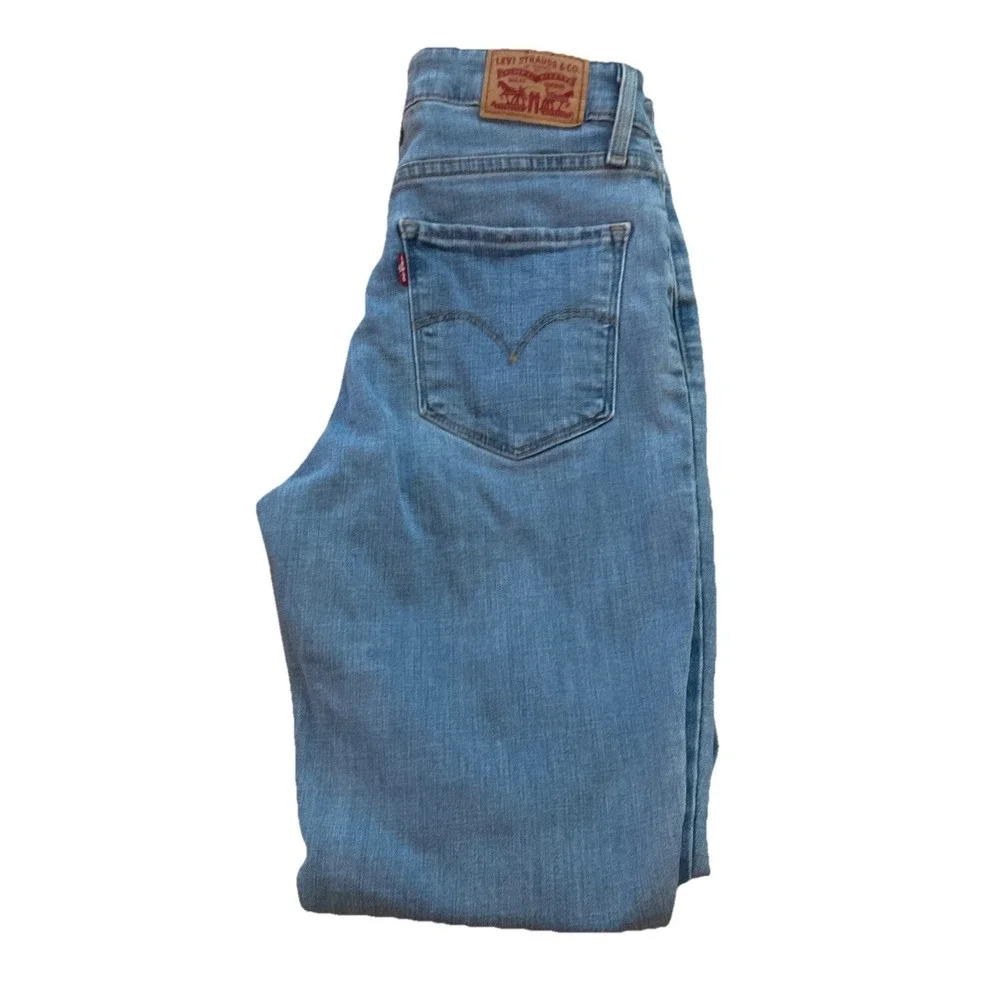 Levi's 721 Denim Jeans Women's 27 Blue‎ High Rise Skinny Stretch Light Wash
